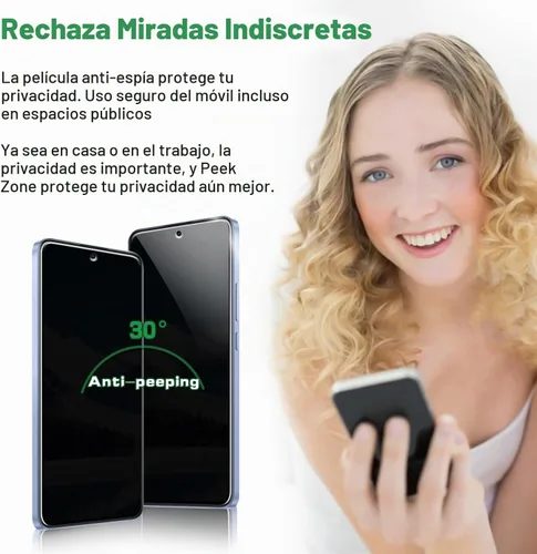 Vista 7 de Pokolan Paquete de 3 protectores de pantalla de privacidad para iPhone 11 Pro, iPhone X, iPhone XS (5.8 pulgadas), vidrio templado antiespía Negro