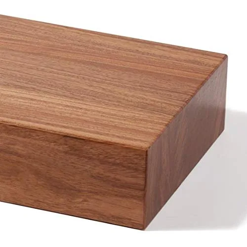 Vista 3 de Edge Supply Hoja de chapa de madera de caoba, corte plano, 24 x 48 pulgadas, sin pegamento, parte trasera de papel de 10 mil, cara de chapa de grado