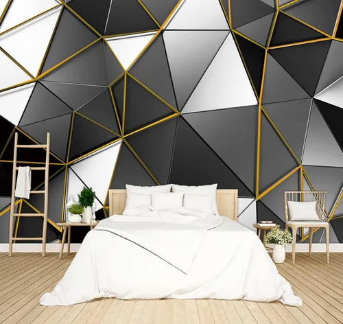 Vista 13 de Hermoso papel pintado de naturaleza verde con bosque grande, árbol gigante, paisajes de la jungla, murales de escenas de dormitorio, decoración