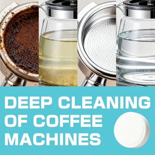 Vista 2 de CLEARALIF Limpiador de cafetera descalcificada, 24 unidades, sin perfume, tabletas limpiadoras para máquinas de café funciona con todas las cafeteras