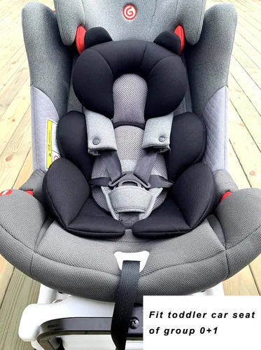 Vista 6 de G Ganen Cojín de apoyo para cochecito y asiento cómodo para bebé (oso negro)