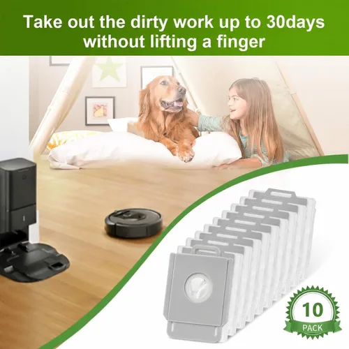 Vista 6 de KGC Paquete de 10 bolsas de vacío para iRobot Roomba i s J Series Robot