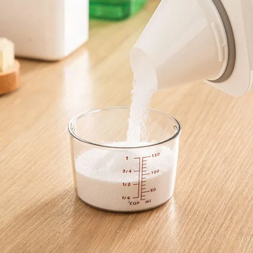 Vista 4 de Zerodeko Dispensador de detergente para ropa, dispensador de jabón para lavandería, botella vacía de detergente para ropa de 1.1 L, jarras