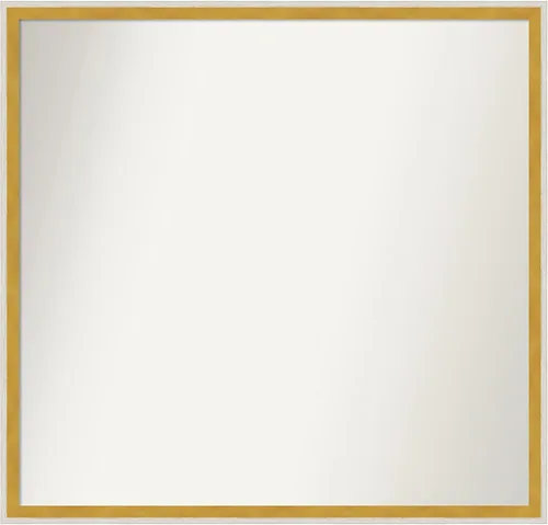 Vista 251 de Amanti Art Espejo de baño blanco para sobre el fregadero, 22 x 45 pulgadas, espejo de tocador rectangular blanco Lucie, marco de madera moderno