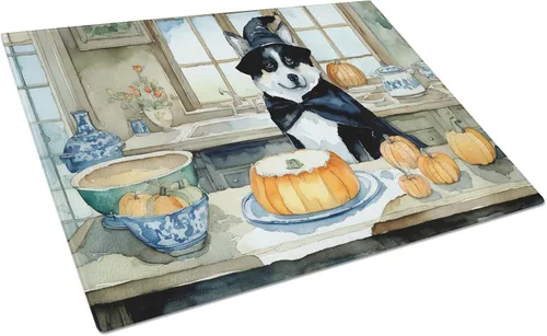 Vista 27 de Caroline's Treasures DAC1720LCB Affenpinscher - Tabla de cortar de vidrio con calabazas para cocina de otoño, grande, decorativa, de vidrio