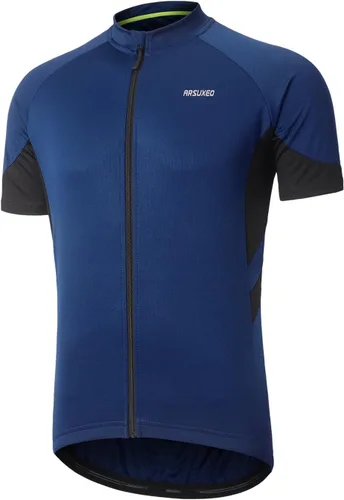 Vista 14 de ARSUXEO Camiseta de ciclismo de manga corta para hombre 636
