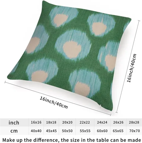 Vista 2 de Funda de almohada de lino blanco con cremallera de 16 x 16 pulgadas (83 x quzgxe9xq)