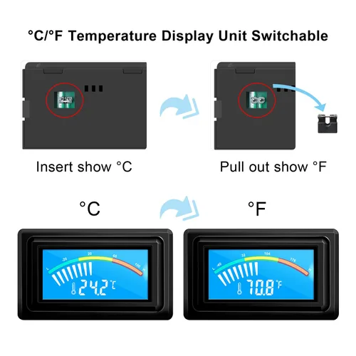 Vista 2 de KETOTEK Termómetro Digital Medidor de Temperatura Sensor Impermeable Sonda Acuario Coche Caja de PC Incubadora Medidor de Temperatura Fuente