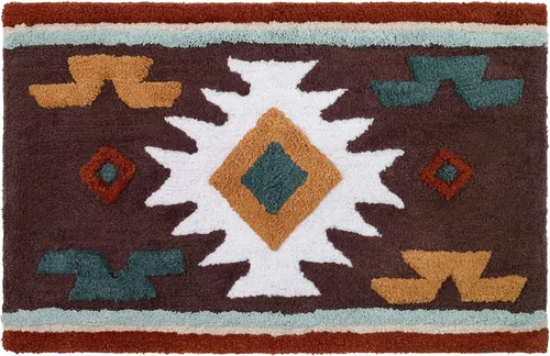 Vista 8 de Avanti Linens - Cortina de ducha de tela, artículos esenciales decorativos para el baño (colección Navajo Dance, 72 pulgadas)