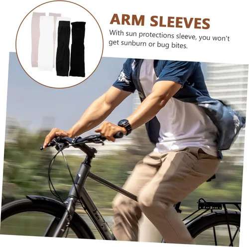 Vista 3 de Mangas largas para coderas, protección solar para hombres y mujeres, protector de brazo deportivo, Color Variado