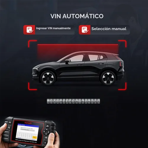 Vista 5 de iCarsoft Escáner VOL V2.0 OBD2 para Volvo/SAAB, herramienta de diagnóstico OBD2 de escaneo automático en profundidad de sistemas completos, 118