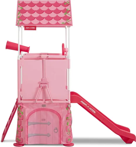 Vista 13 de Radio Flyer - Castillo de princesa desplegable para jugar, escalador para niños pequeños, edades 2-5
