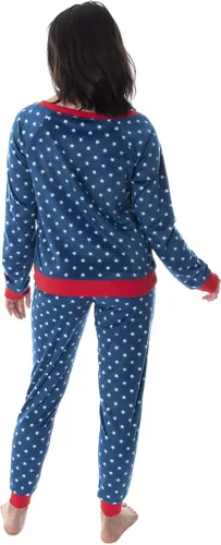 Vista 6 de DC Comics - Conjunto de pijama de manga larga para mujer maravilla