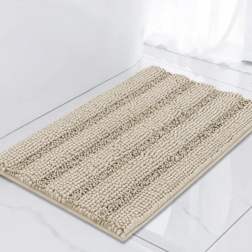 Vista 109 de Turquoize Alfombra de baño de chenilla de lujo para baño, extra absorbente, alfombra de ducha de microfibra antideslizante para baño, alfombra Aqua