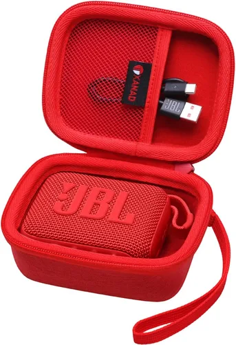 Vista 7 de XANAD - Carcasa rígida compatible con altavoces JBL Go 4 / GO 5 / Go 3 Ultra, color negro