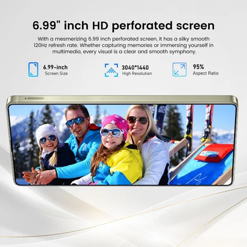 Vista 2 de Smartphone I25 Ultra Flagship Killer - Snapdragon 8 Gen 3, 16 GB+512 GB, pantalla FHD+ masiva de 6.99 pulgadas, cámara Pro de 108 MP+68 MP, batería