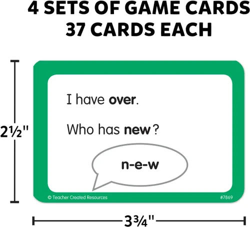Vista 7 de Teacher Created Resources Yo tengo, quién tiene palabras a la vista Juego Grado 1