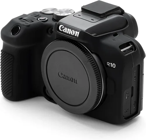 Vista 7 de Rieibi EOS R10 - Funda de silicona para cámara digital Canon eos R10 - Funda protectora de silicona para Canon R10 - Negro