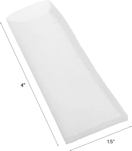 Vista 5 de Bolsas de filtro de té de nailon prémium de 15 micras, 1.5 x 4 pulgadas, paquete de 25
