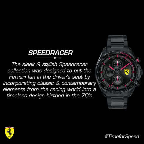 Vista 7 de Ferrari 0830654 - Reloj de cuarzo con correa de acero inoxidable color negro 20 modelo 0830654