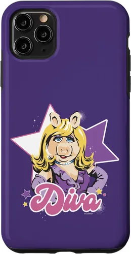Vista 13 de Funda para iPhone 16 Disney The Muppets Miss Piggy Diva Retrato