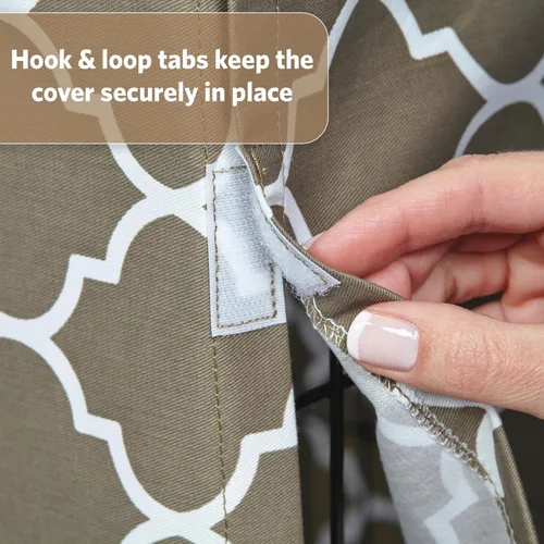 Vista 4 de MidWest Homes for Pets Funda para jaula para perros pequeños con protector de tela Teflon, funda de privacidad de poli-algodón para perrera que se