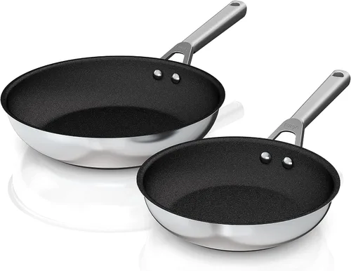 Vista 10 de Ninja Foodi NeverStick C69500 - Juego de 10 piezas, utensilios de cocina, acero inoxidable