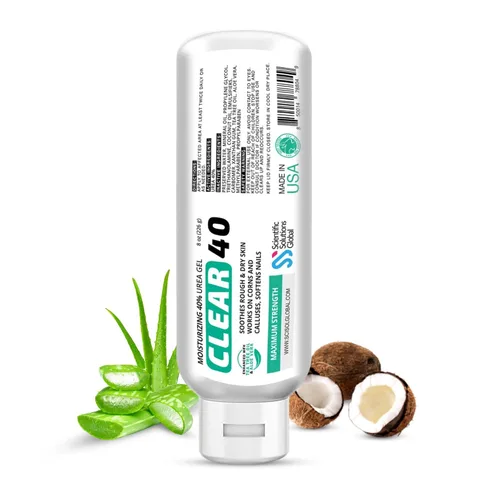 Vista 12 de Urea 40% + 1% ácido hialurónico (4 onzas) Suaviza los talones agrietados y la crema de urea para la piel seca 40 por ciento para los pies, máxima