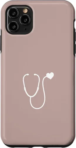 Vista 13 de Pink Taupe - Funda con estetoscopio de corazón para enfermera o doctor para iPhone 17