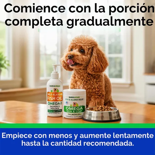 Vista 6 de Omega 3 + Aceite de pescado para perros - Apoyo para la piel y el pelaje