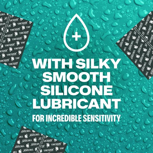 Vista 9 de Trojan Bareskin - Preservativos finos, paquete variado Everythin, condón de látex lubricado, 10