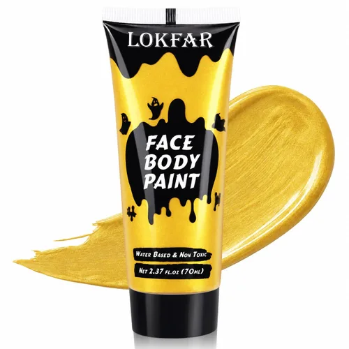 Vista 31 de Pintura corporal blanca para maquillaje de Halloween, crema a base de agua Blanco