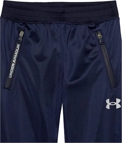 Vista 3 de Under Armour Pennant - Pantalones deportivos cónicos para niños, pantalones deportivos estilo jogger con bolsillos con cremallera