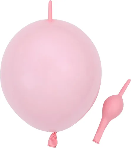 Vista 17 de Globos de eslabones de 12 pulgadas, globos de látex Quick Linkale 60 piezas para bodas, cumpleaños, Halloween, Navidad, decoraciones de festivales
