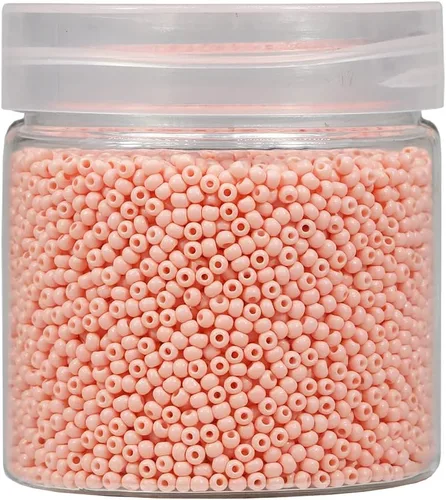 Vista 34 de Bala&Fillic Tamaño casi uniforme Cuentas de semillas redondas de color verde ejército de 2 mm Aproximadamente 10000 piezas/110 gramos en caja