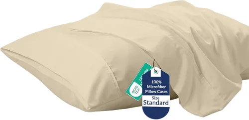 Vista 49 de Royale Linens Juego de 2 fundas de almohada Queen – Fundas de almohada de cama – 20 x 30 pulgadas – Fundas de almohada negras – 1800 microfibra