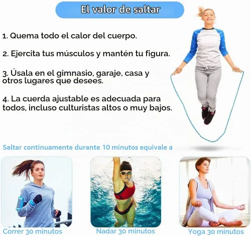 Vista 7 de Cuerda de Saltar para Niños, Cuerda de Saltar Ajustable de 7 Pies de Algodón con Mango de Madera para Niños y Niñas, Ejercicio al Aire Libre
