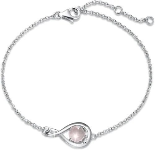 Vista 15 de FANCIME 925 Sterling Silver Infinity Birthstone Bracelets for Women abr-04