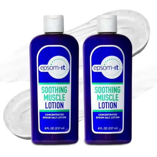 Vista 10 de Epsom-It Loción calmante muscular de magnesio – Crema tópica de sal de Epsom con árnica y sulfato de magnesio – Diseñada para rigidez muscular