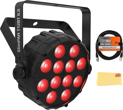 Vista 7 de Chauvet DJ Swarm 5 FX ILS 3 en 1 Derby/Strobe - Paquete de luces LED con 2 cables DMX y paño de pulido Austin Bazaar