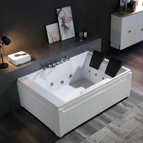 Vista 9 de Empava Bañera de hidromasaje de masaje remojo SPA Chromapy Jets Modelo 2021 72JT367