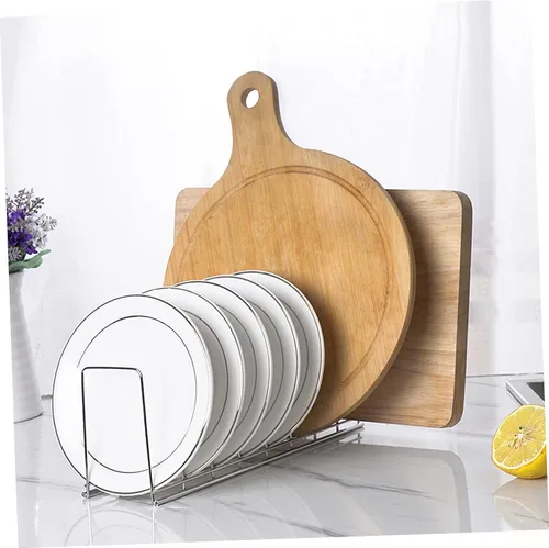 Vista 9 de Soporte para tapa de olla, soporte para tapa de olla, estante de almacenamiento compacto para encimera para cocina