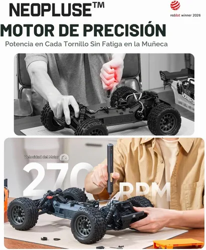 Vista 2 de Fanttik Destornillador eléctrico E2, destornillador para electrónica (gris)