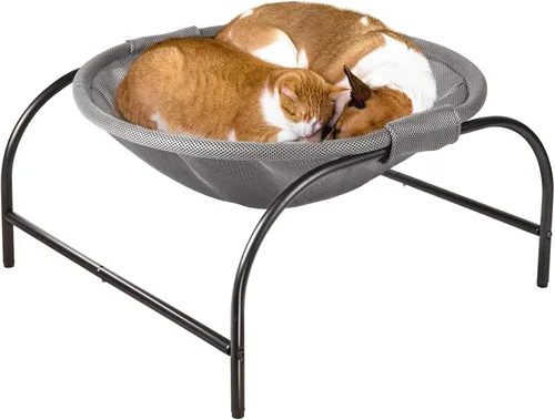 Vista 10 de JUNSPOW Cubierta de red de repuesto dedicada para cama de gato, transpirable, suave y duradera (negro)