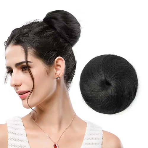 Vista 33 de Moño de Cabello Humano 100%, Moño Desordenado Pieza de Cabello Extensiones de Cabello Humano Real Moño de Cabello Rizado Natural Piezas de Cabello