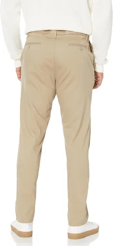 Vista 6 de Tienda Essentials Pantalón chino elástico ajustado resistente a las arrugas, sin pinzas, para hombre