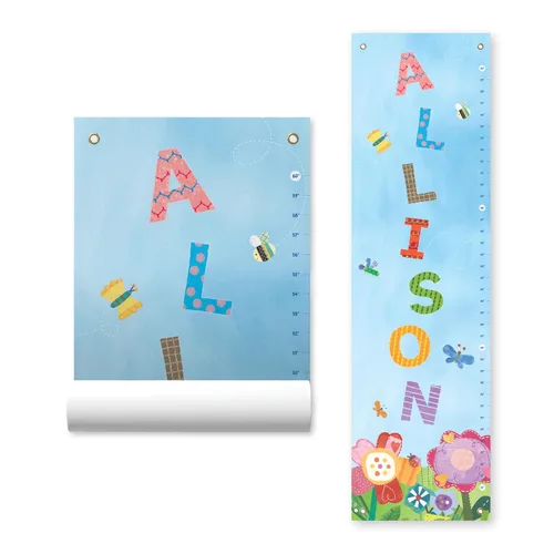 Vista 14 de Tabla de crecimiento personalizada para niños, mariposas - I See Me!