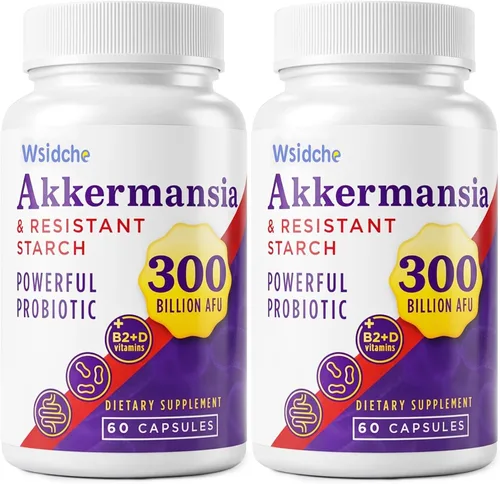 Vista 9 de 300 mil millones de probióticos AFU Akkermansia Suplemento para mujeres y hombres, Akkermansia Muciniphila para Akkermansia, digestivo, intestino