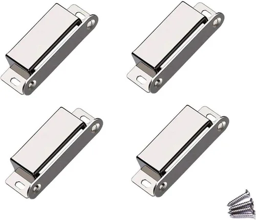 Vista 9 de WOOCH Pestillo magnético para puerta, 50 libras, de acero inoxidable de alta resistencia para cocina, baño, armario, armario, armario, puerta, cajón