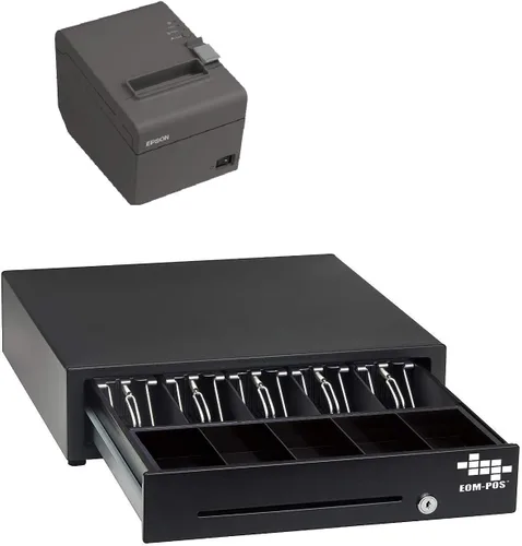 Vista 8 de POS paquete de accesorios para Square Stand - caja registradora, impresora térmica de recibos (compatible con Square Stand).
